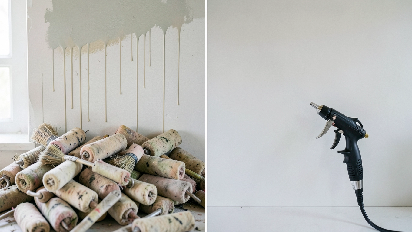 Cena robocizny przy malowaniu natryskowym