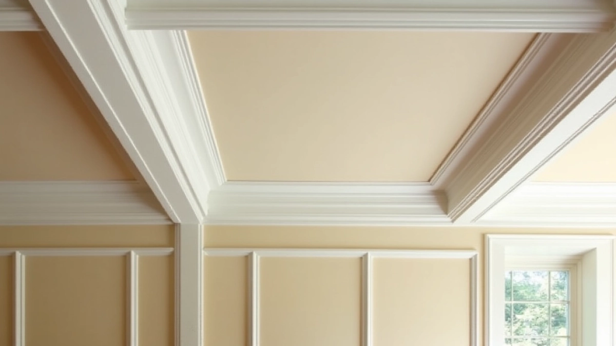 czym malować kasetony sufitowe