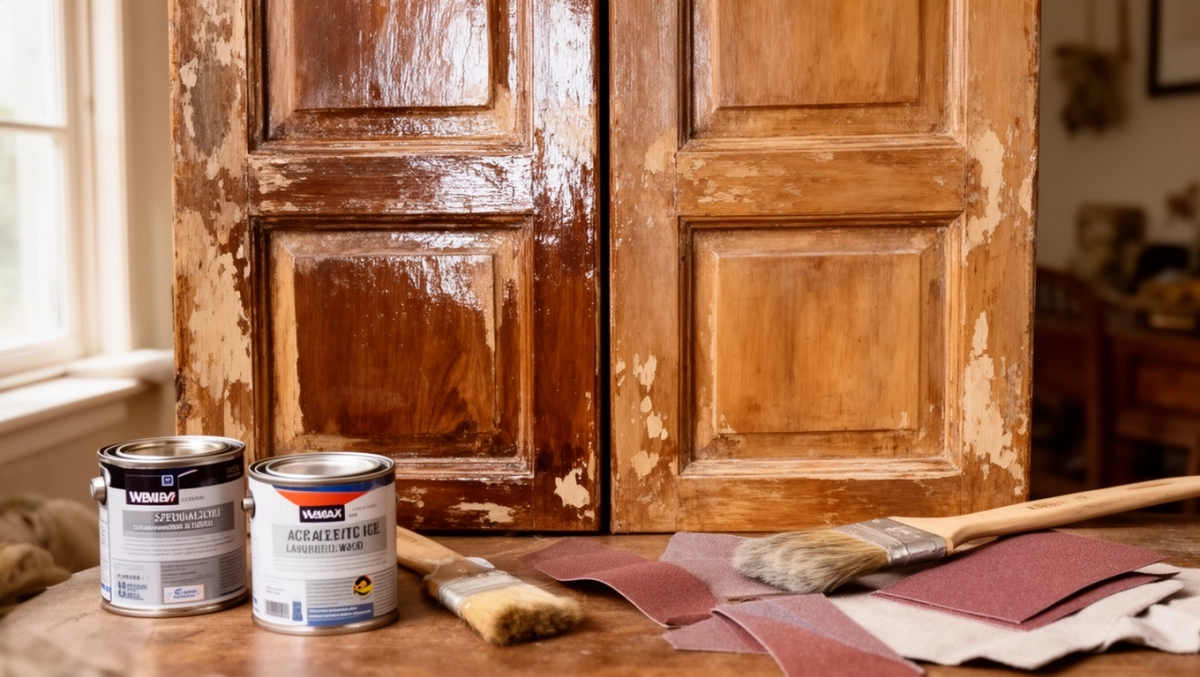 Czym pomalować drzwi drewniane lakierowane