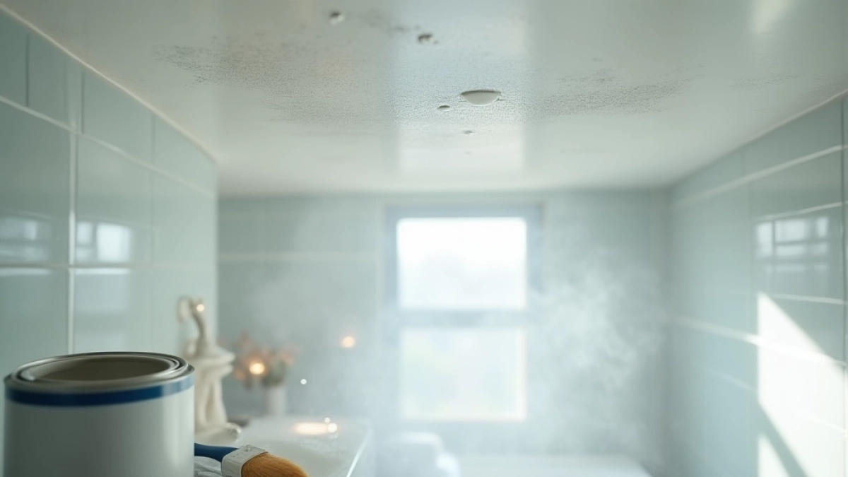 czym pomalować sufit w łazience