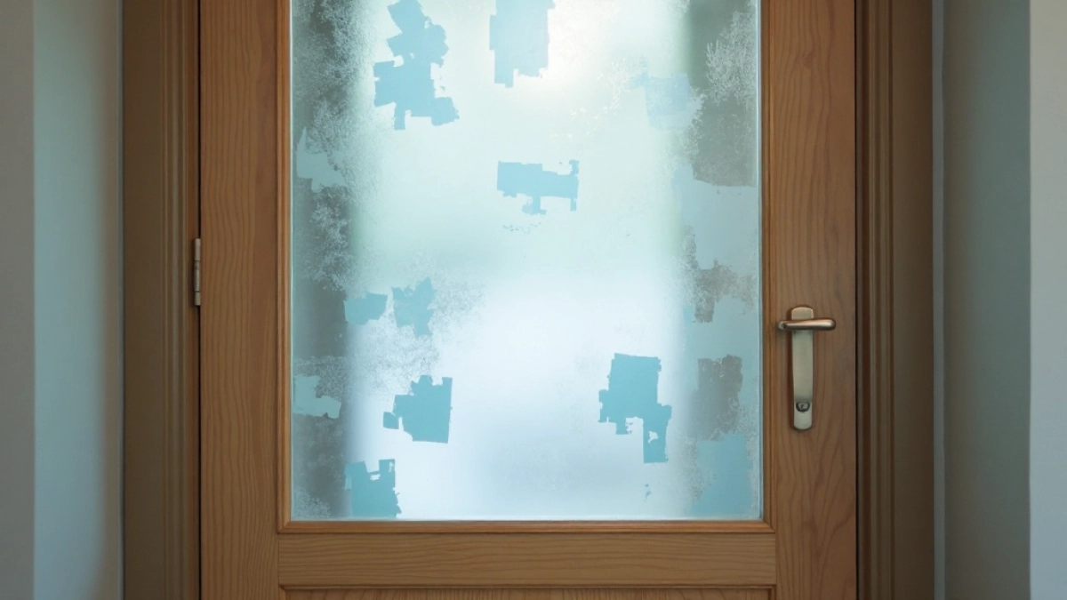 Czym pomalować szybę w drzwiach