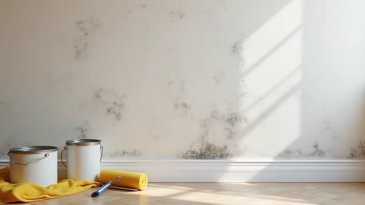 czym pomalować zalany sufit