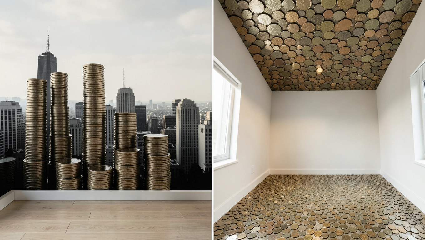 Czynniki ceny tapetowania sufitu