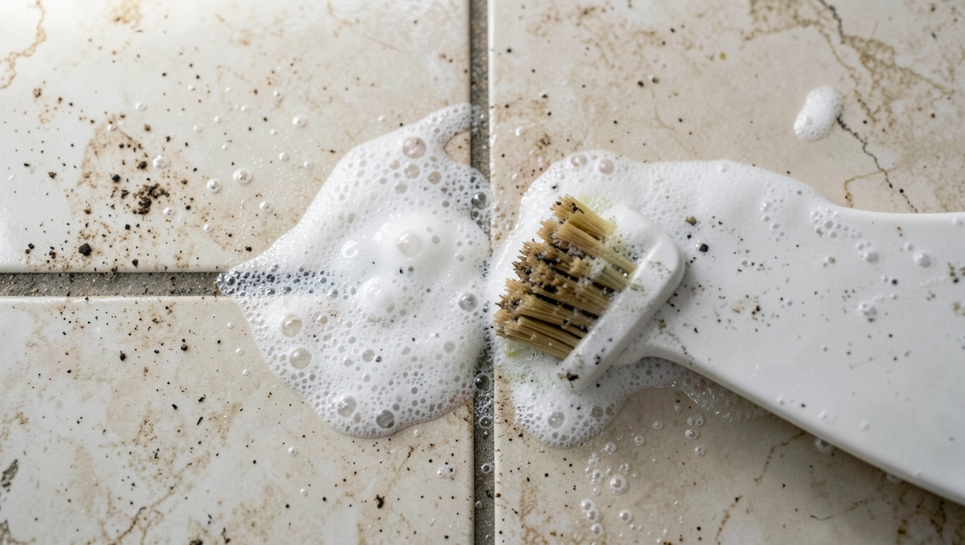 Czyszczenie fug na starych płytkach