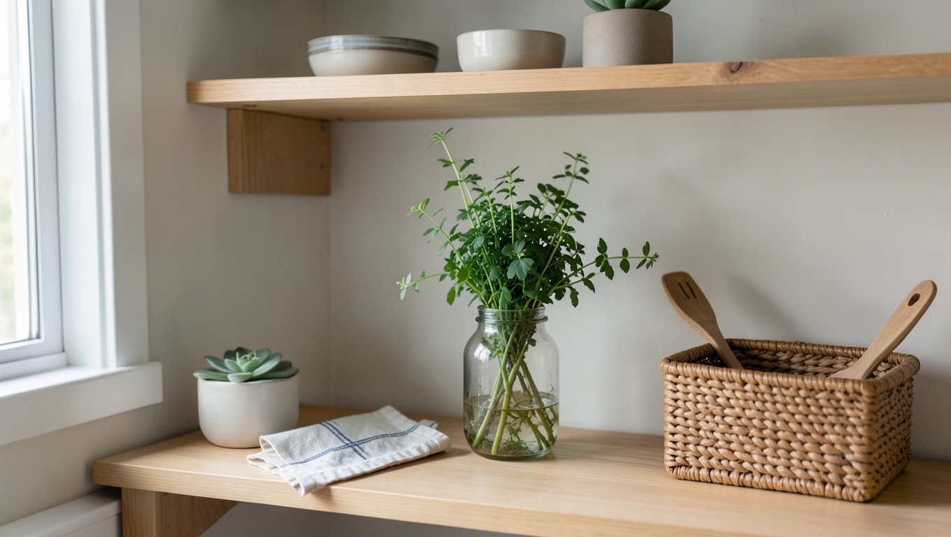 Dodatki i dekoracje w kuchni skandynawskiej