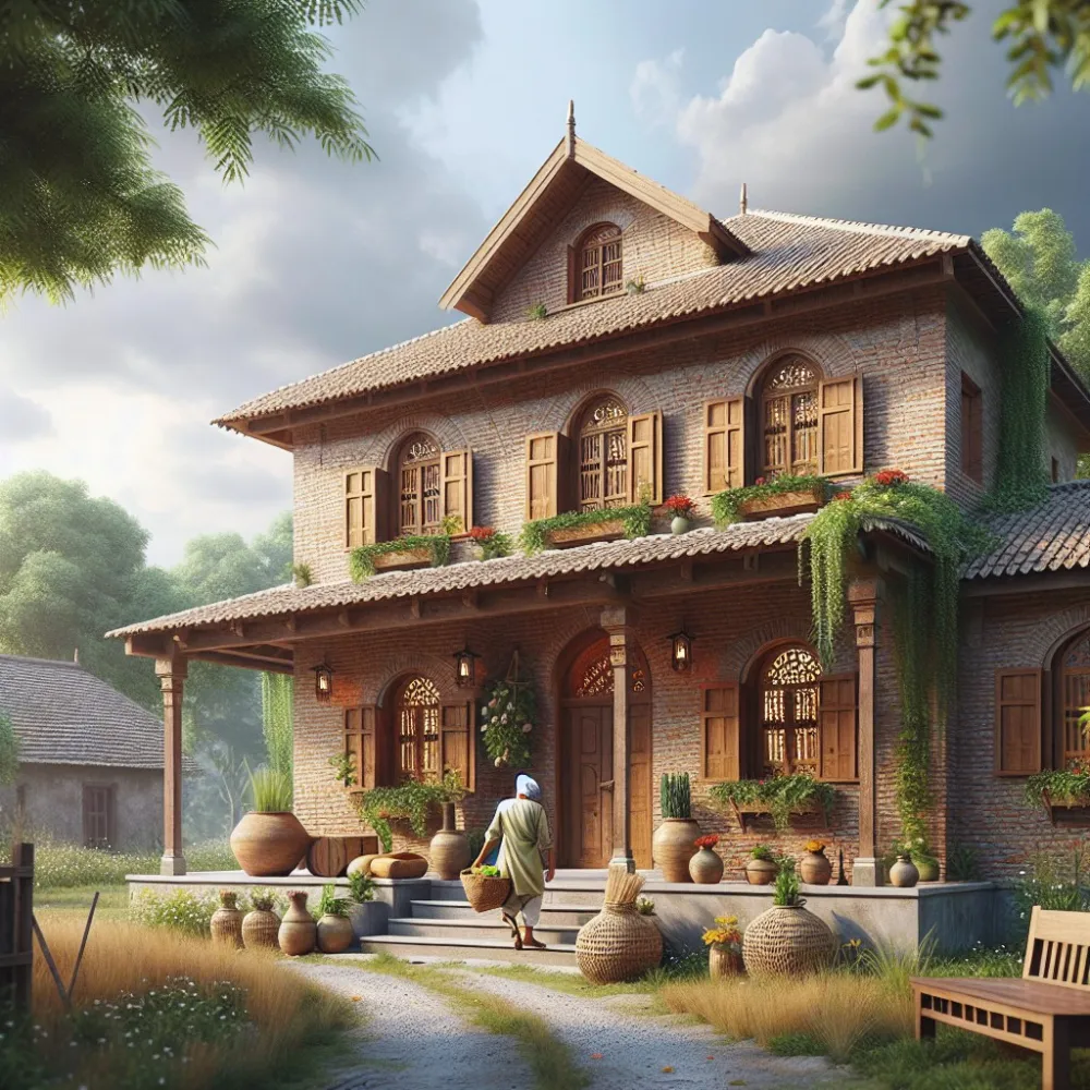 Elewacja W Stylu Wiejskim