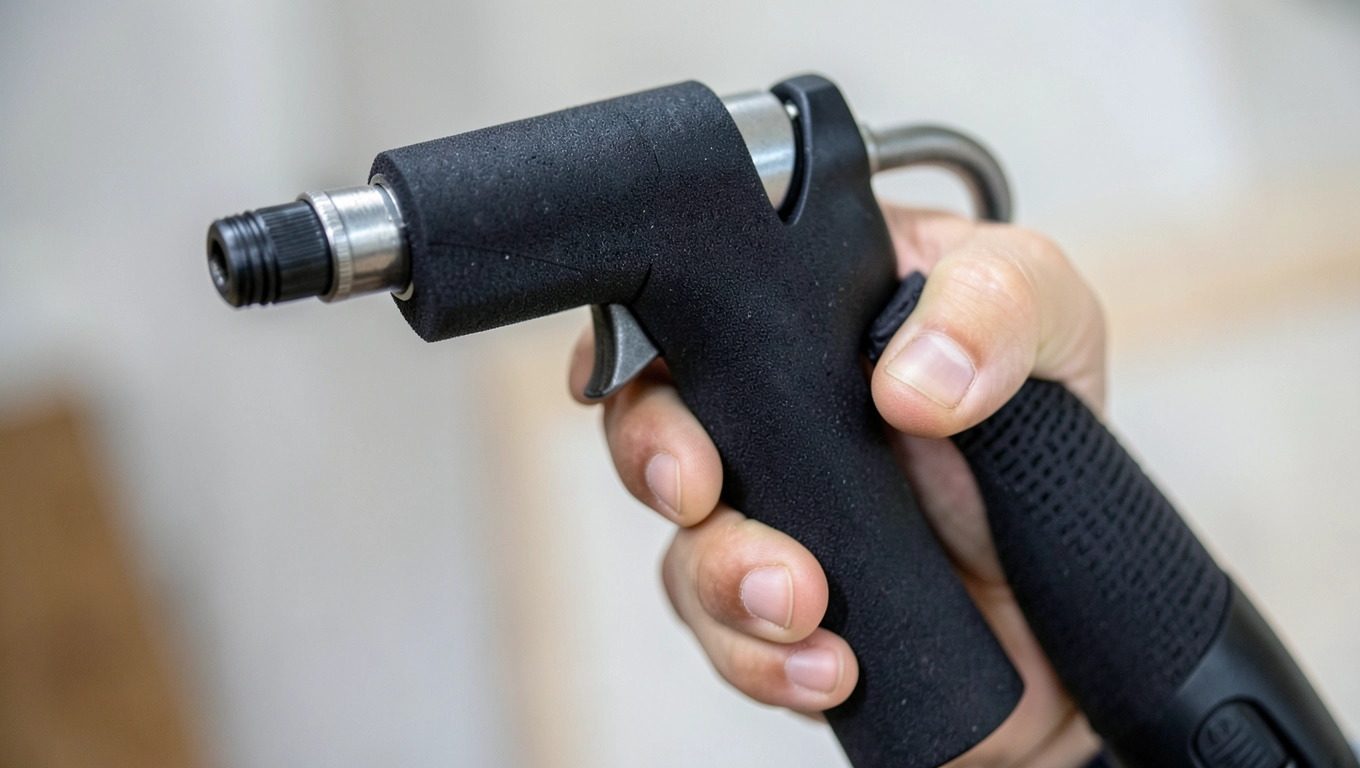 Ergonomia pistoletu do natrysku elewacji