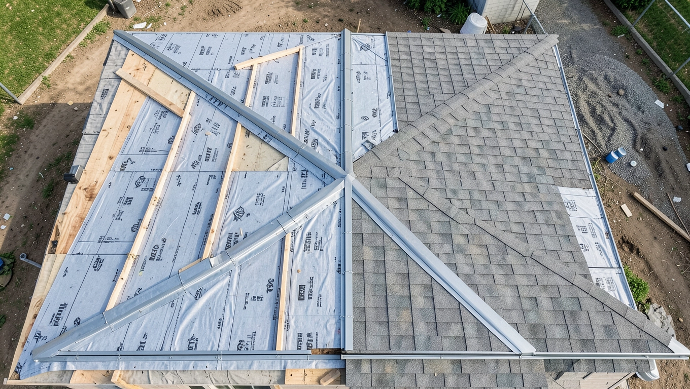 Etapy montażu pokrycia na dachu czterospadowym