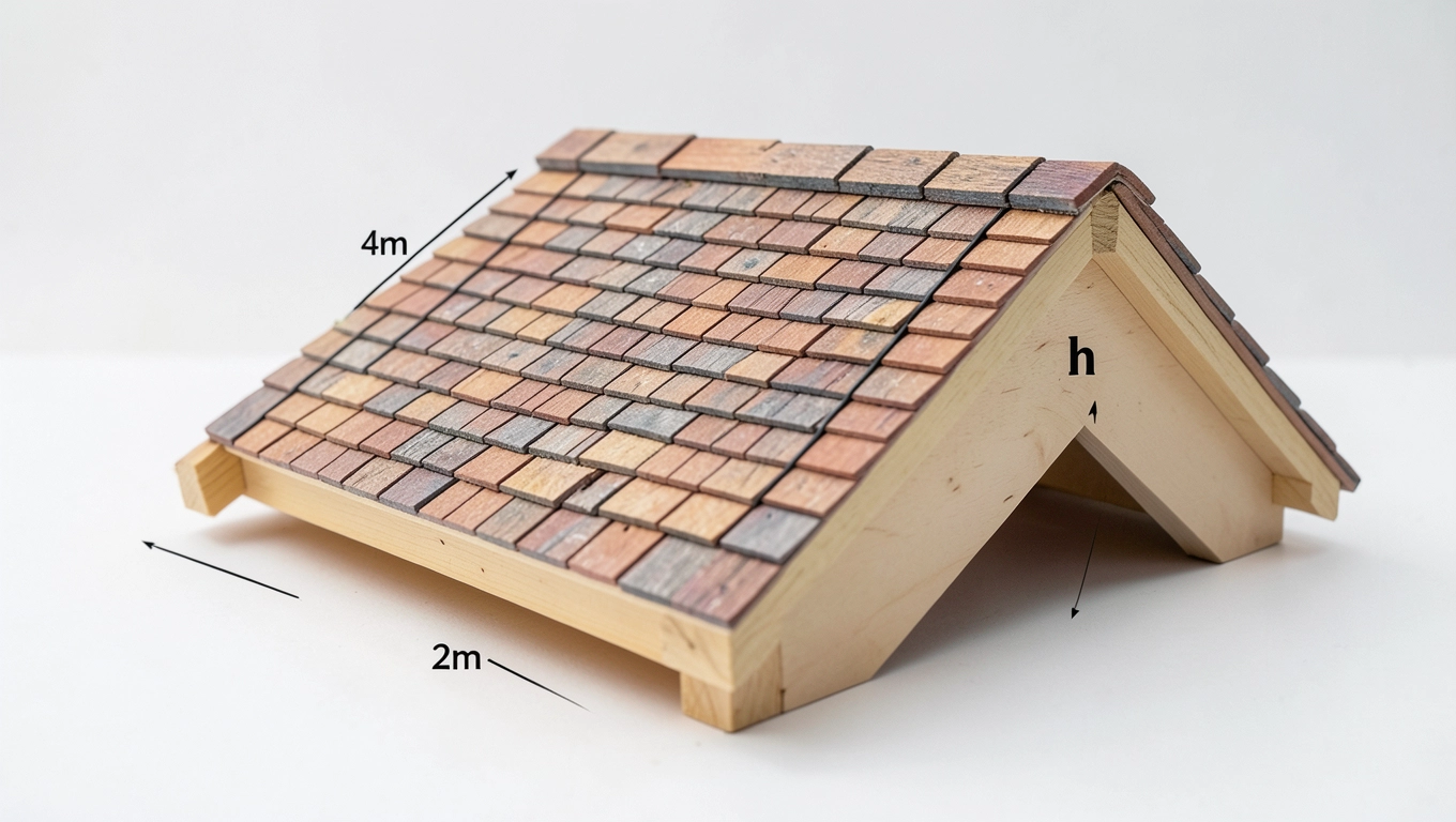 Jak obliczyć spadek dachu na rozstawie 4 m