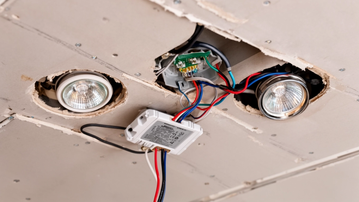 jak podłączyć halogeny sufitowe