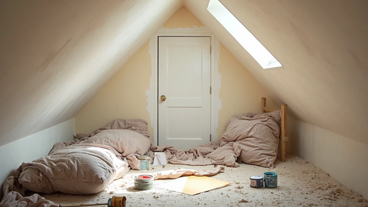Jak pomalować pokoje na poddaszu