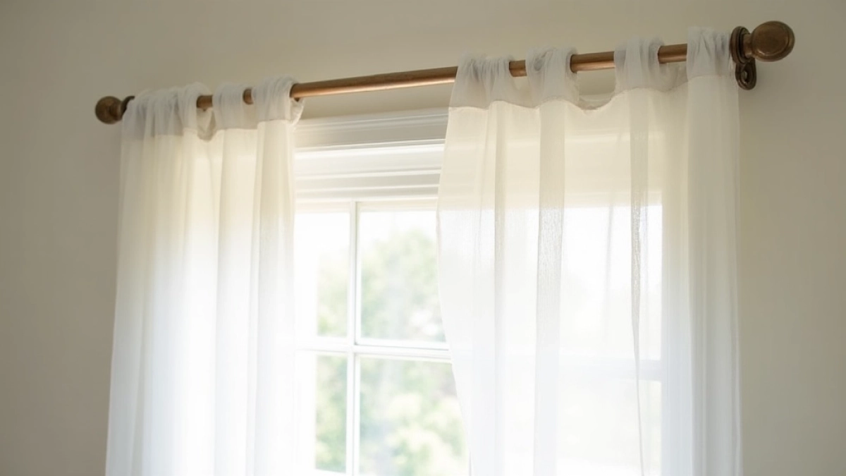 jak powiesić firanki bez karnisza