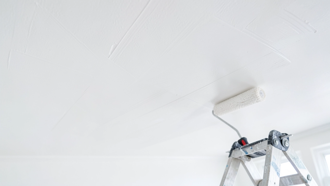 jak prawidłowo malować wałkiem sufit