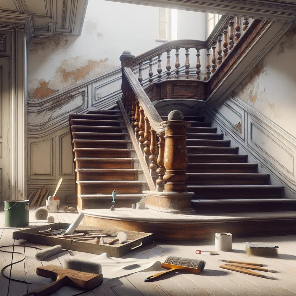 jak wyremontować schody drewniane