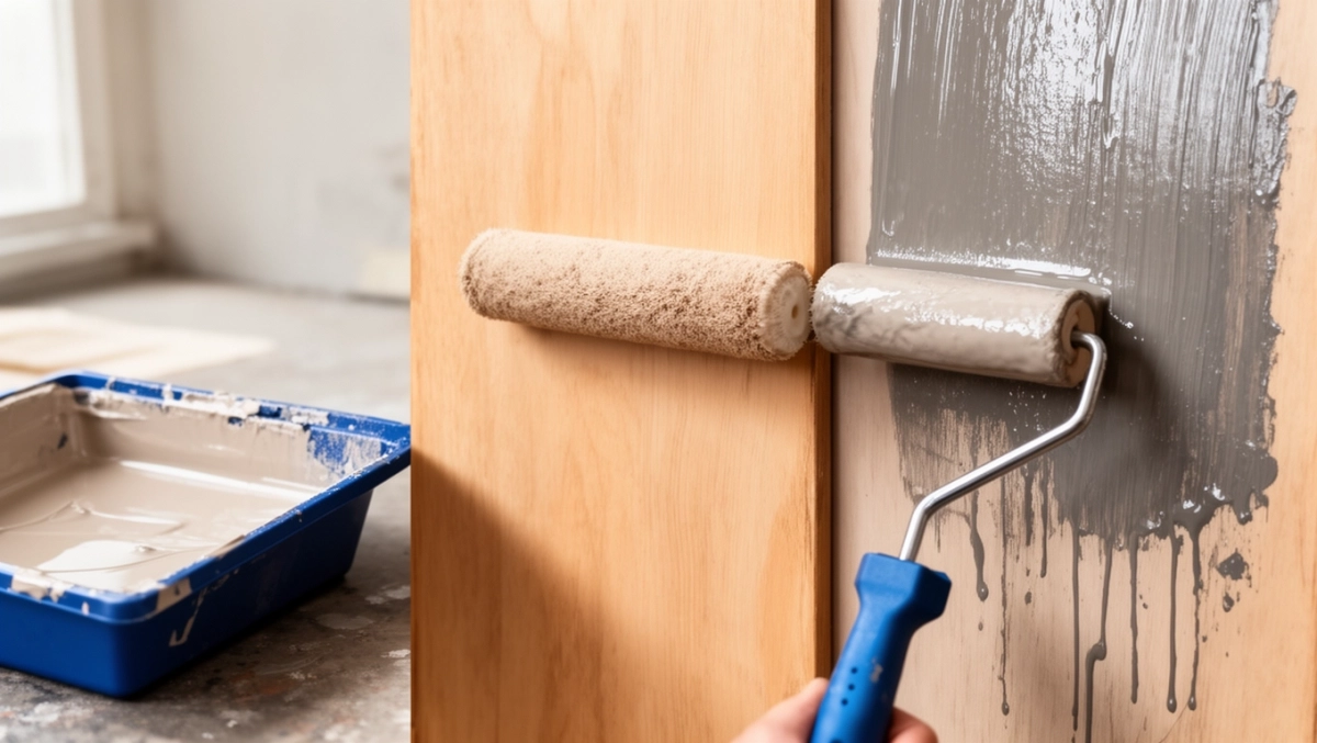 jakim wałkiem malować farbą olejną