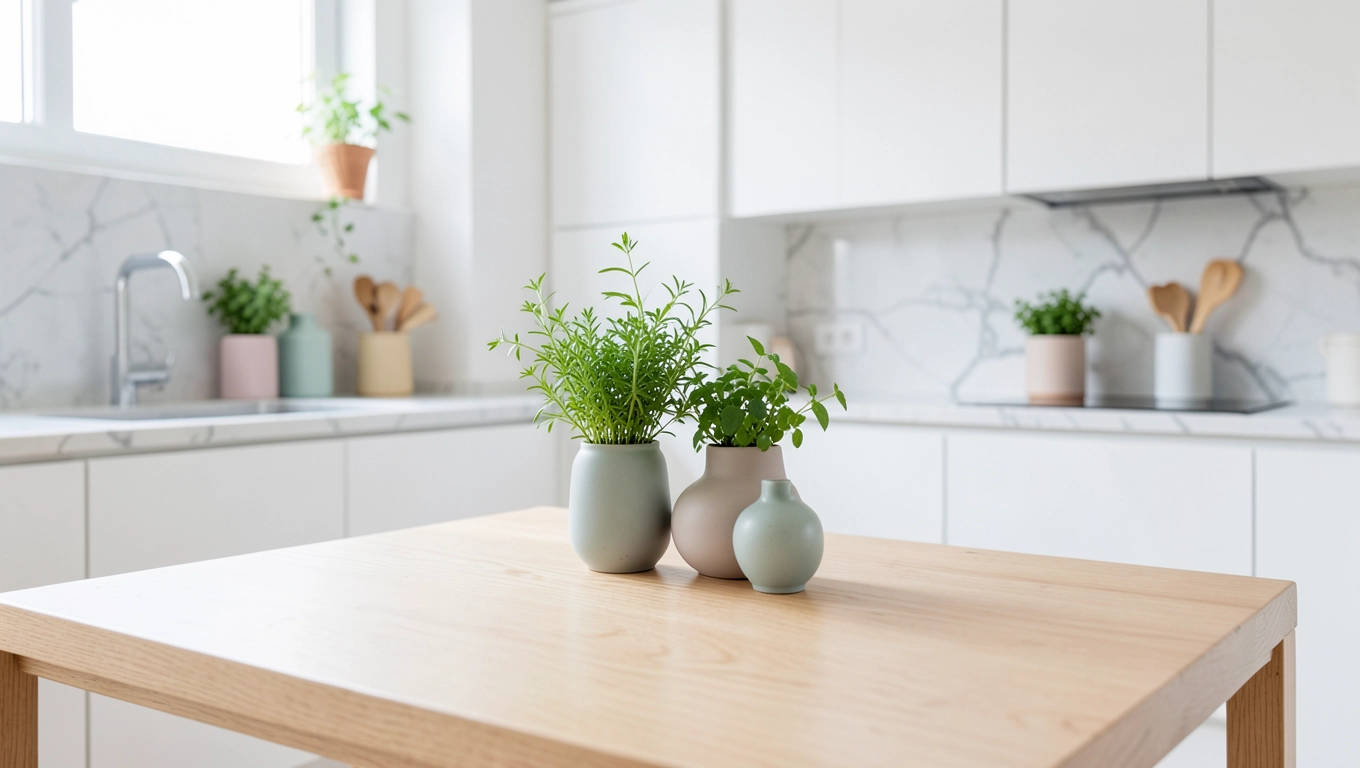 Jasna paleta kolorów w nowoczesnej kuchni skandynawskiej