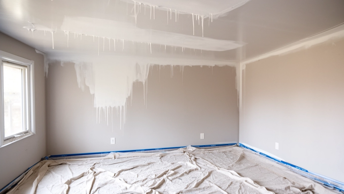 Kolejność malowania ścian i sufitu