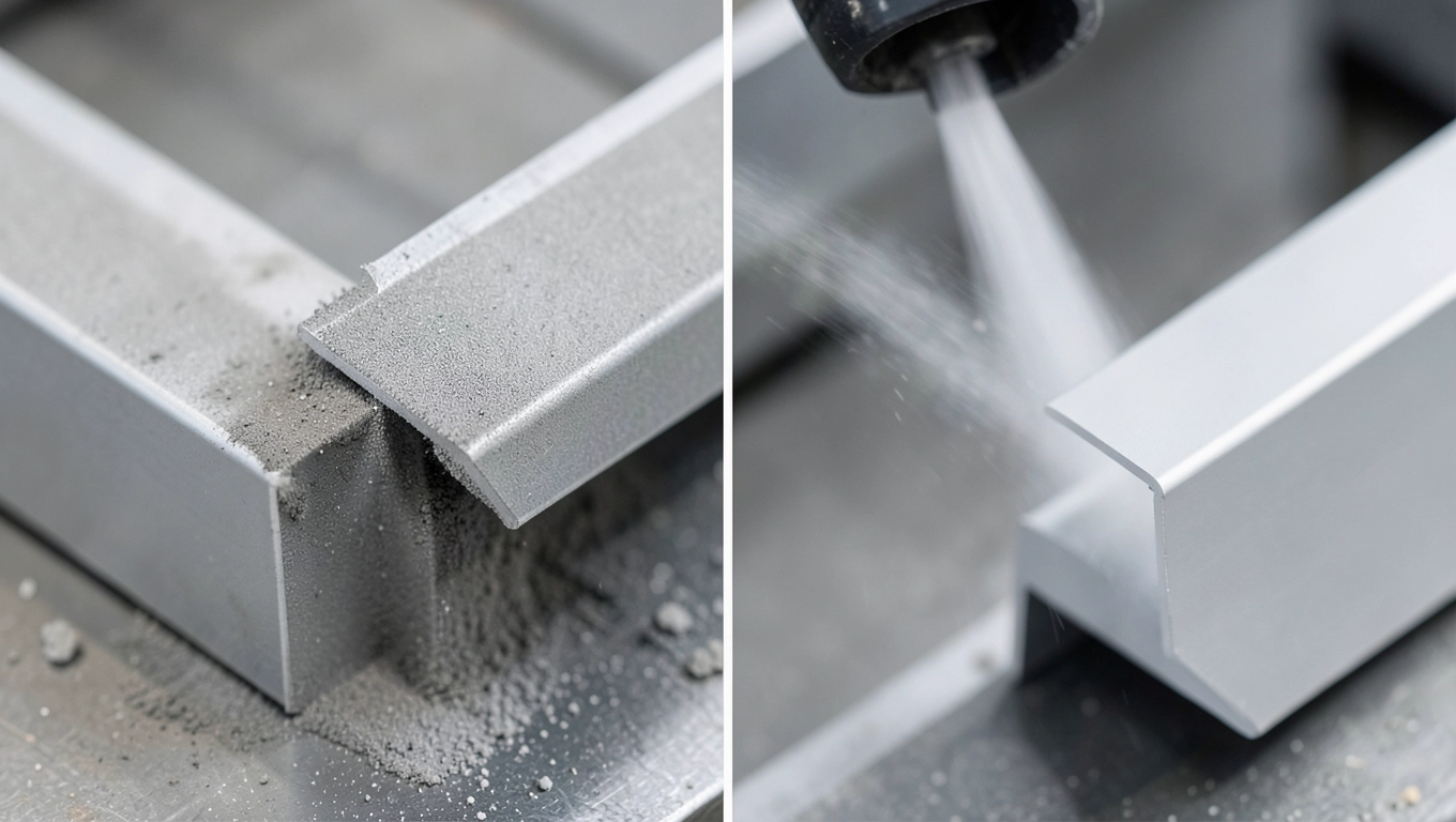 Koszt piaskowania profili aluminiowych