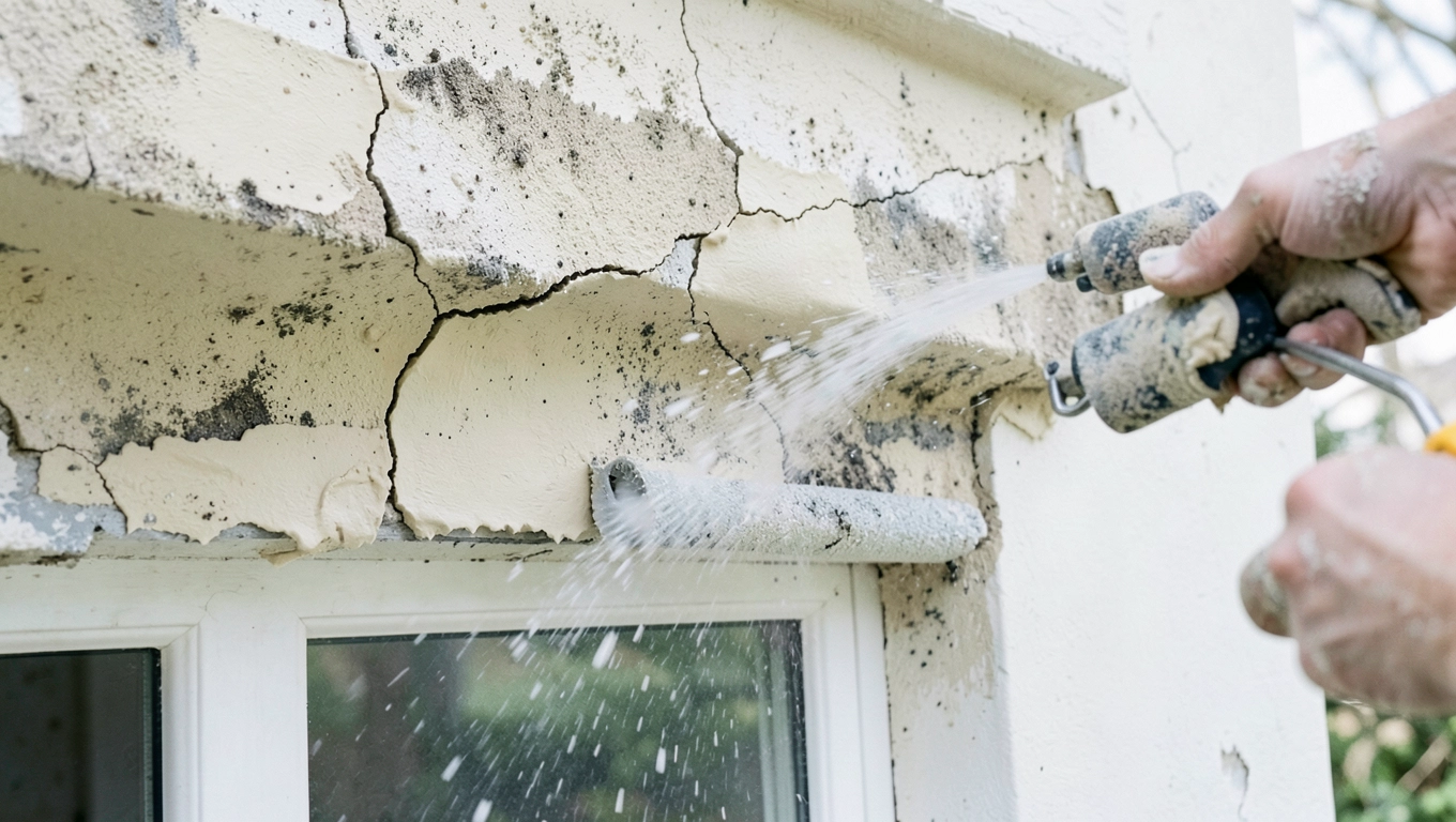 Koszt robocizny malowania elewacji za m²