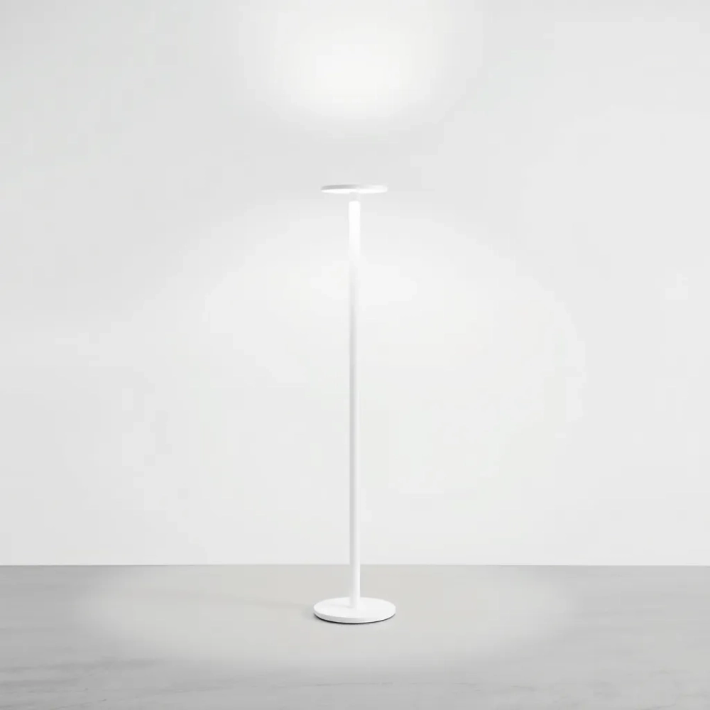 Lampa podłogowa biała nowoczesna
