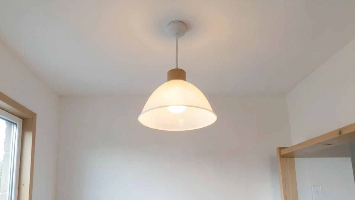 Lampa sufitowa w stylu skandynawskim