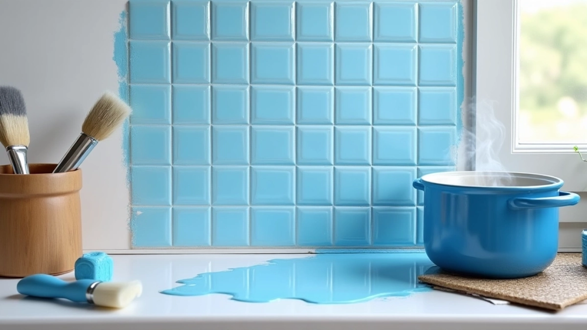 malowanie kafelek w kuchni