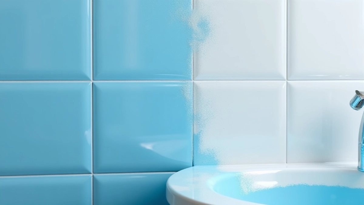 Malowanie kafelek w łazience