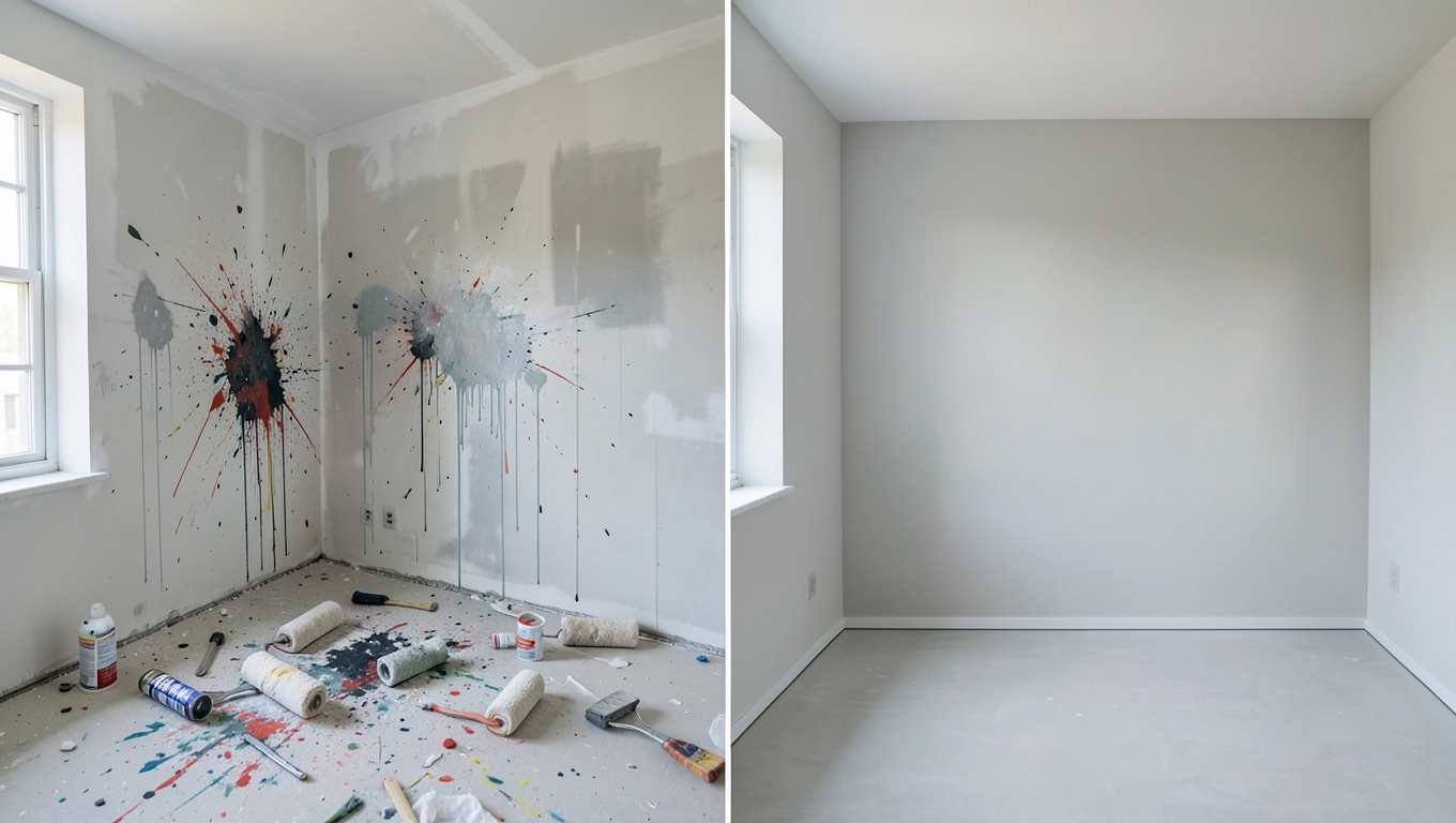 Malowanie pokoju przez amatora vs ekipę