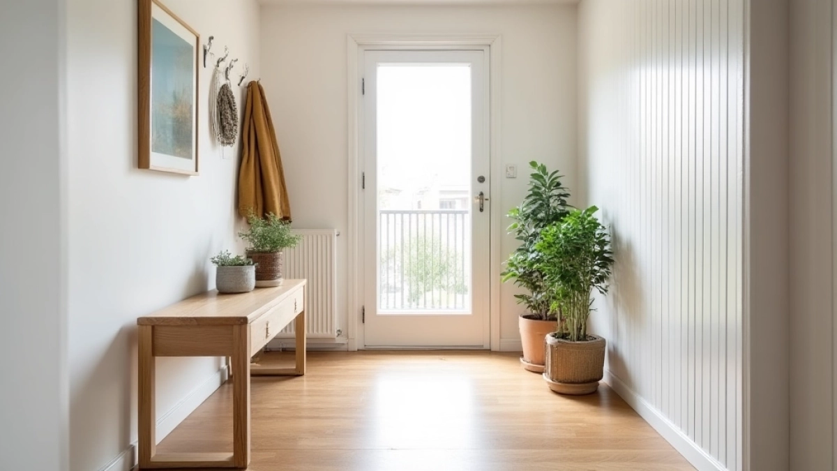 Mały przedpokój w stylu skandynawskim