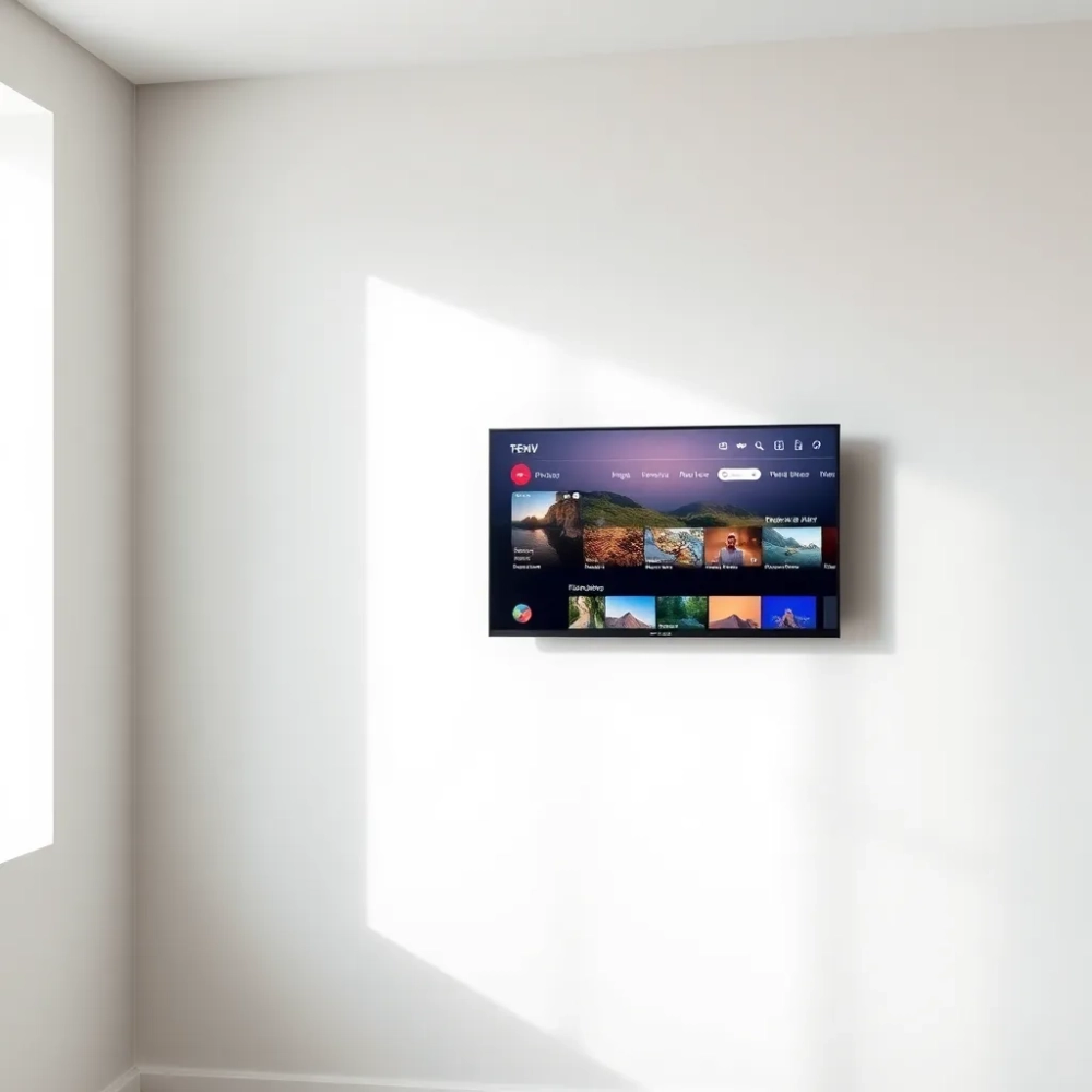 Mały telewizor na ścianę z Internetem