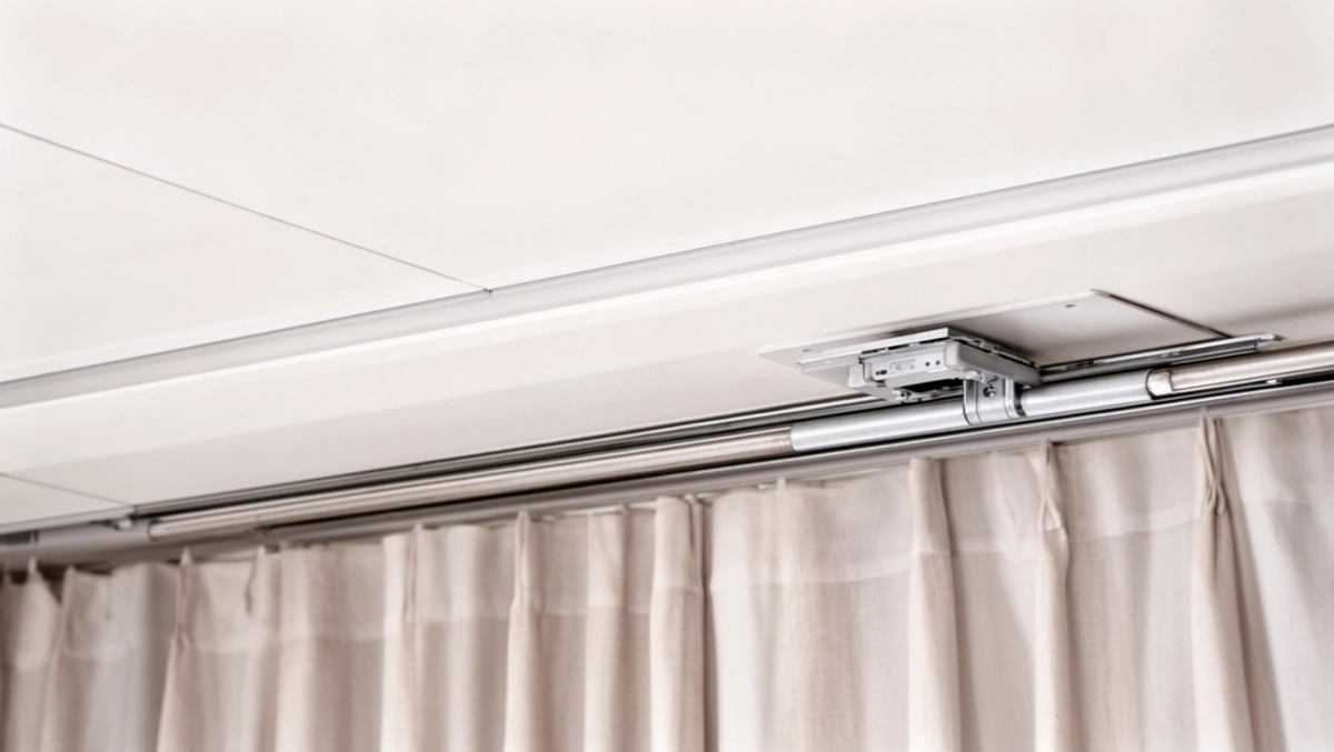 Mocowanie karnisza do sufitu podwieszanego