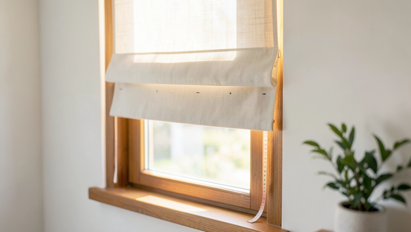 Pomiar okna i dobór wymiarów rolety rzymskiej