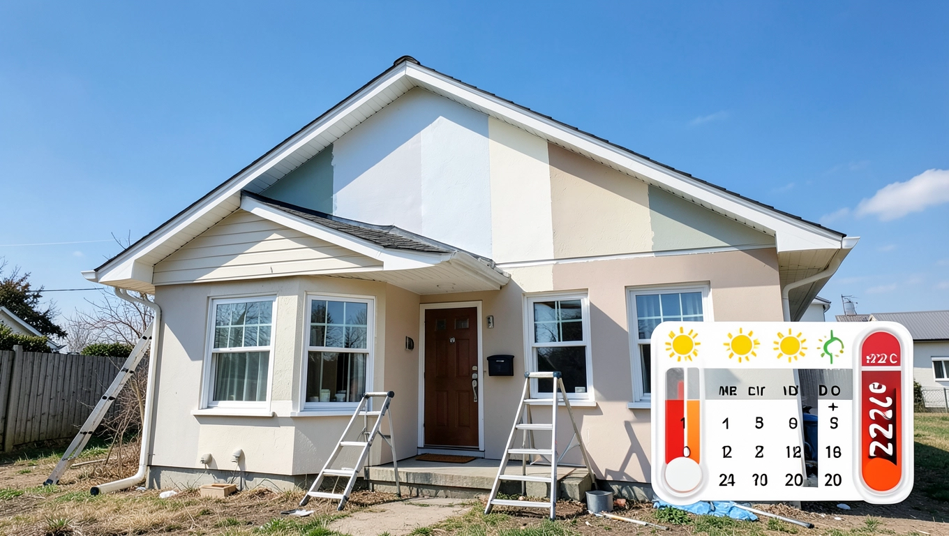 Prognoza pogody przed malowaniem elewacji