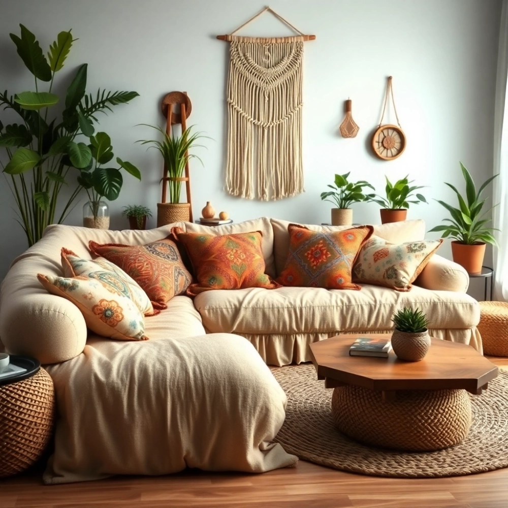 Przytulny Salon Boho