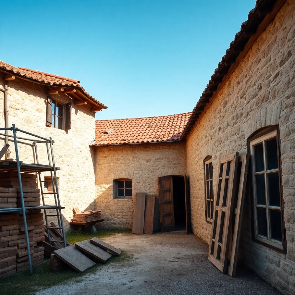 Remont starego domu na wsi