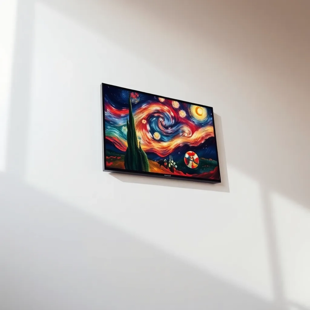 Samsung Frame montaż na ścianie
