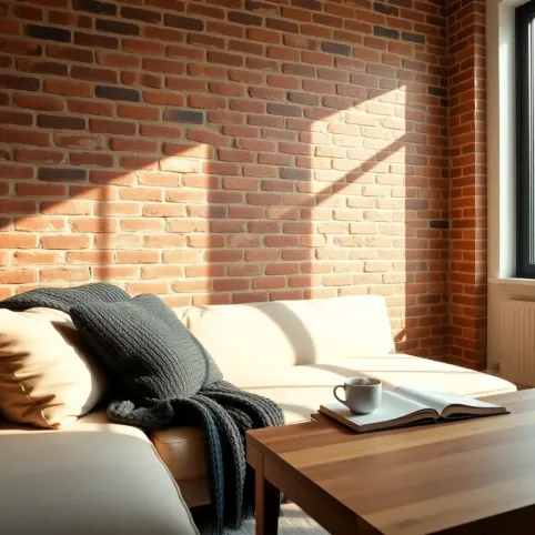 Aranżacje z ceglaną ścianą