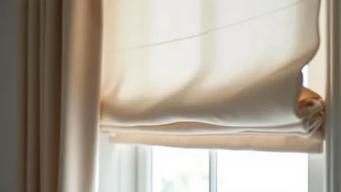 Atrapa rolety rzymskiej na karnisz