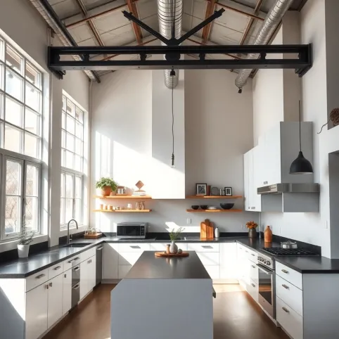 Biała Kuchnia W Stylu Industrialnym