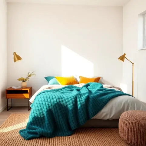 Białe ściany w sypialni aranżacje