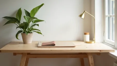 biurko w stylu skandynawskim