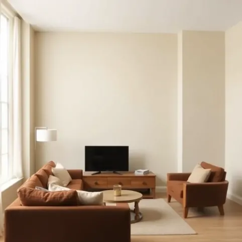 Brązowe meble jaki kolor ścian