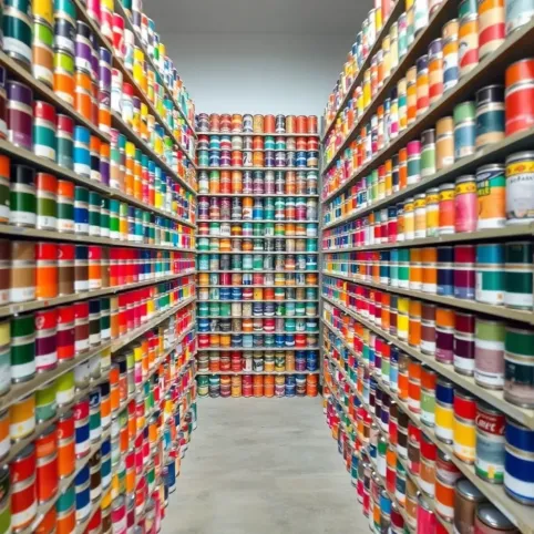 Ceny farb kolorowych do ścian