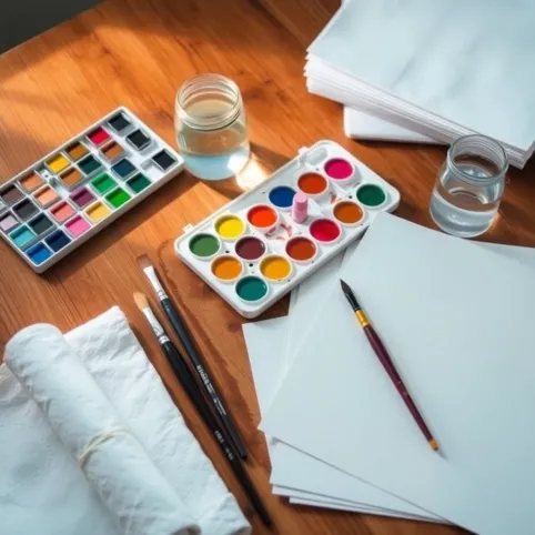 Co jest potrzebne do malowania akwarelami