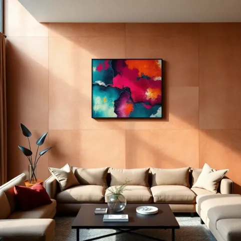 Co jest teraz modne na ścianę w salonie