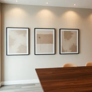 Co na ścianę przy stole w salonie