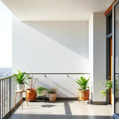 Co na ściany na balkonie