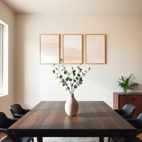 Co powiesić na ścianie nad stołem