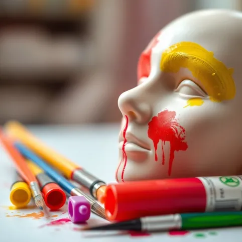 Czy farbami plakatowymi można malować twarz