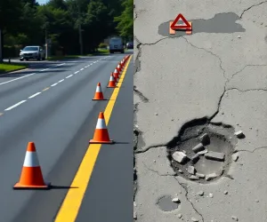 Czy remont drogi wymaga zgłoszenia